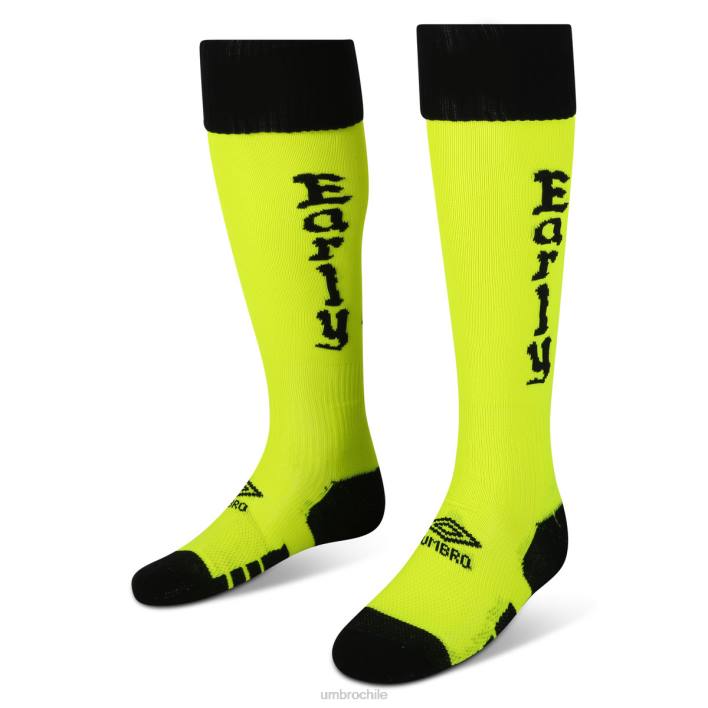 hombres Umbro amarillo/negro calcetines deportivos rugby aries accesorios FTXL265