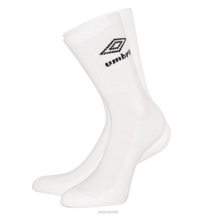 hombres Umbro blanco negro calcetines deportivos paquete de 3 ropa FTXL251