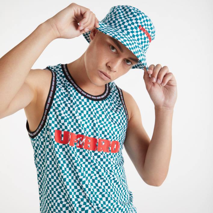 hombres Umbro abeto sombreado/blanco brillante sombrero de cubo mtv accesorios FTXL270