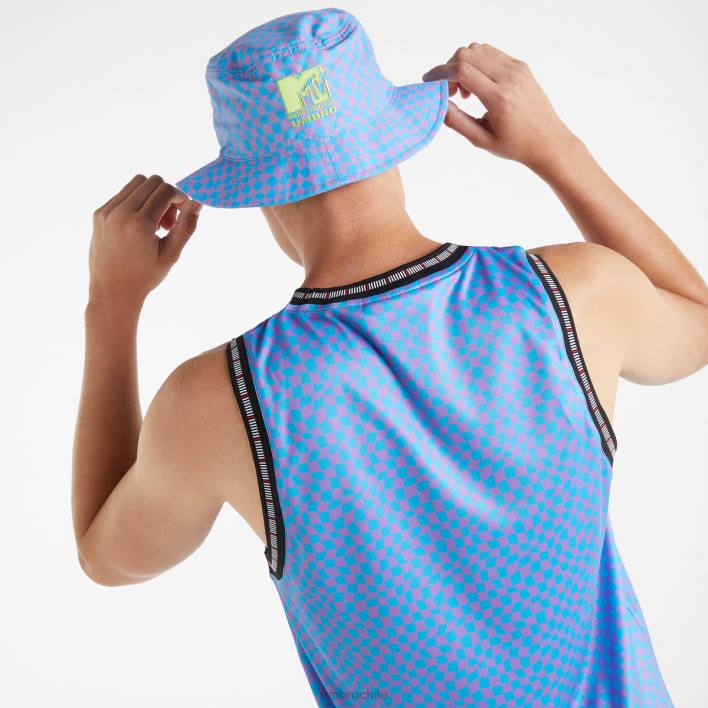 hombres Umbro azul malibu/reyezuelo hada sombrero de cubo mtv accesorios FTXL269