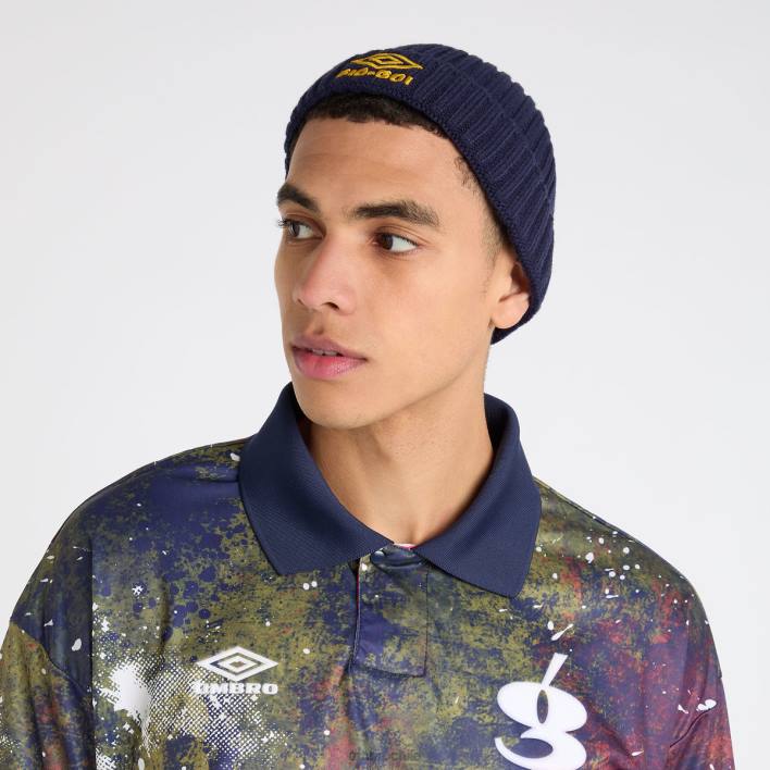 hombres Umbro azul patriota/mostaza picante gorro de pescador gio goi accesorios FTXL266