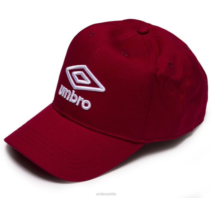 hombres Umbro ciclismo rojo/blanco gorra con logo accesorios FTXL280