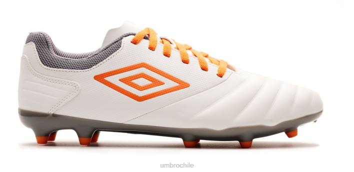 hombres Umbro blanco/zanahoria/gris escarcha tocco club fg calzado FTXL307