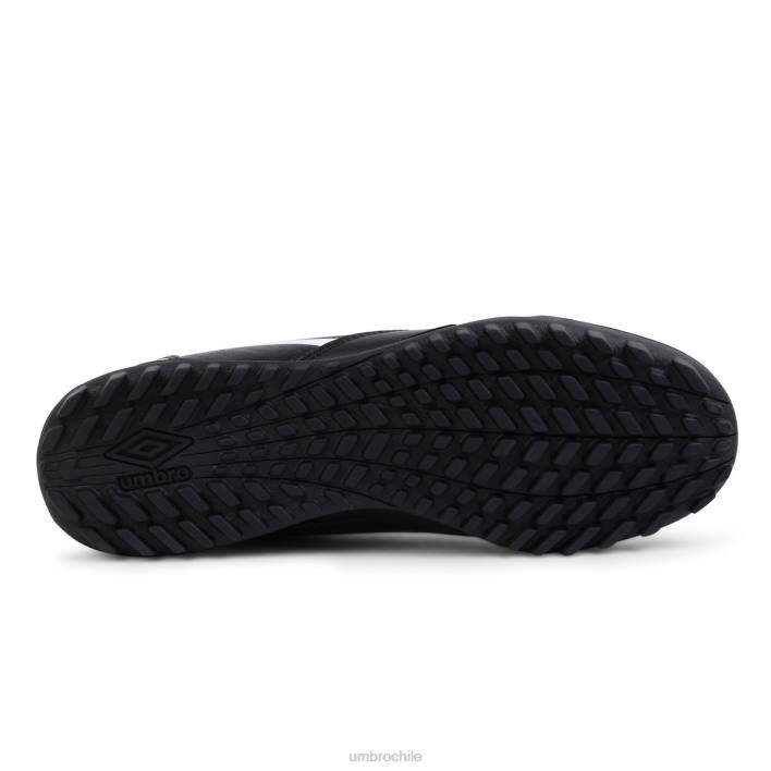 hombres Umbro negro/blanco/azafrán tocco 2 club tf calzado FTXL303
