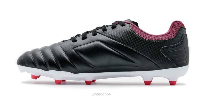 hombres Umbro negro/blanco/frambuesa tocco club fg calzado FTXL305
