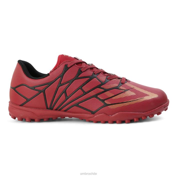 hombres Umbro ruibarbo/ámbar dorado/negro club velocita alquimista tf calzado FTXL298