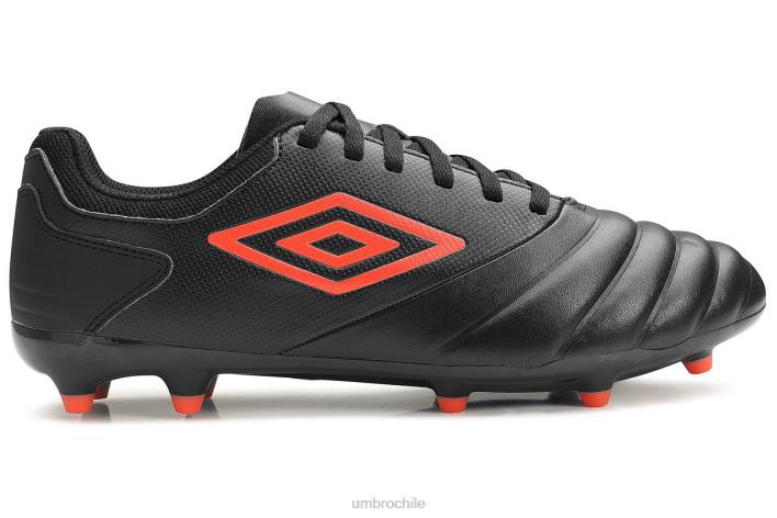 hombres Umbro tomate negro/cherry tocco club fg calzado FTXL304