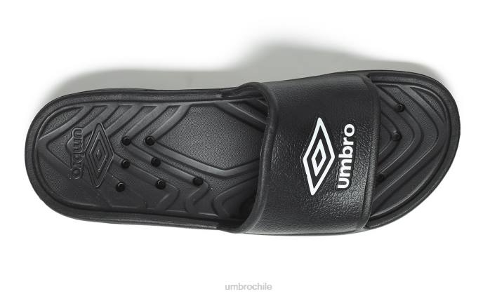 hombres Umbro blanco negro toboganes de ducha tt calzado FTXL337