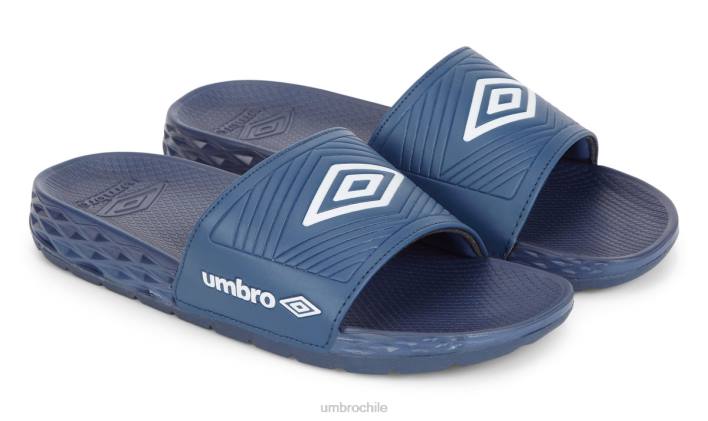 hombres Umbro dos azul marino/blanco equipar toboganes de recuperación calzado FTXL338