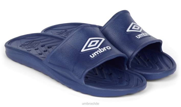 hombres Umbro dos azul marino/blanco toboganes de ducha tt calzado FTXL341