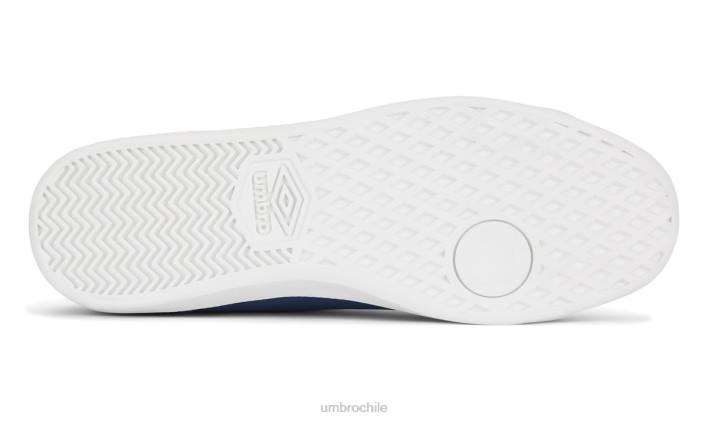 hombres Umbro azul marino/blanco zapatillas clásicas con copa perf calzado FTXL314