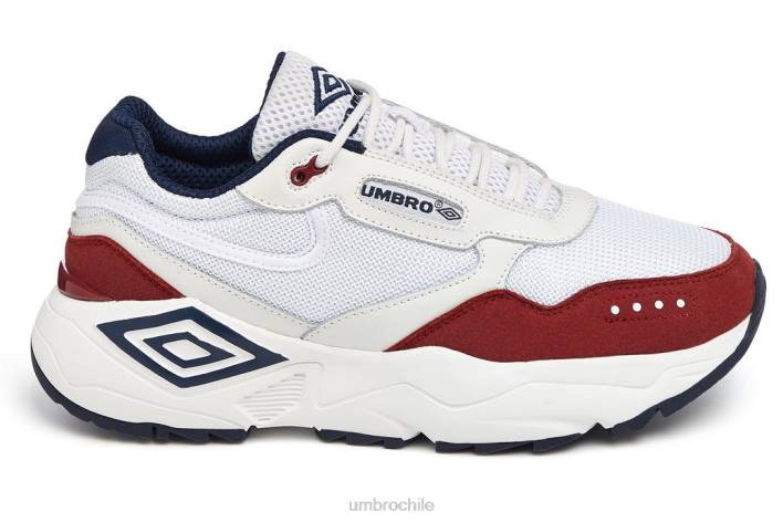 hombres Umbro blanco/azul marino oscuro/merlot zapatilla fénix calzado FTXL328