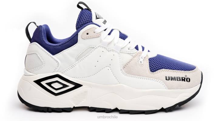 hombres Umbro blanco/negro/azul marino corre m le calzado FTXL323