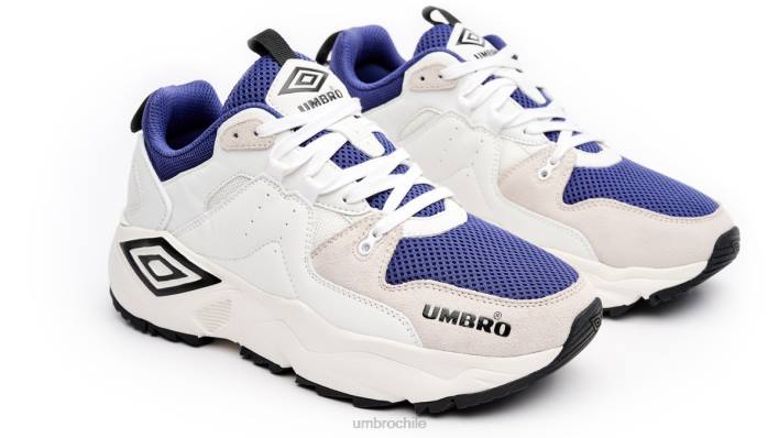 hombres Umbro blanco/negro/azul marino corre m le calzado FTXL323