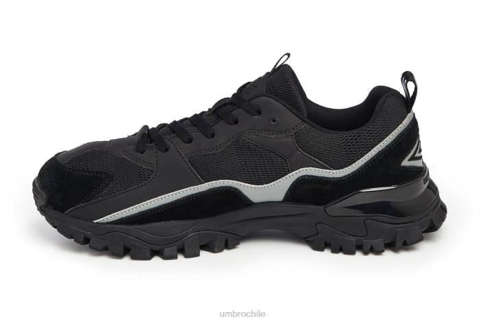 hombres Umbro negro/carbono/gris neutro abultado calzado FTXL318