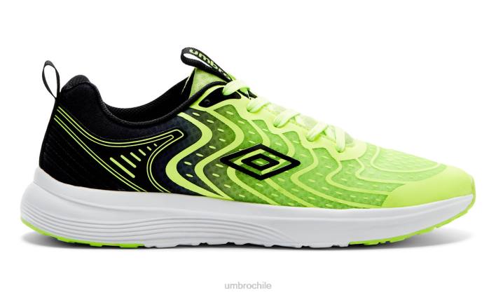 hombres Umbro verde neón/negro entrenador índigo calzado FTXL320