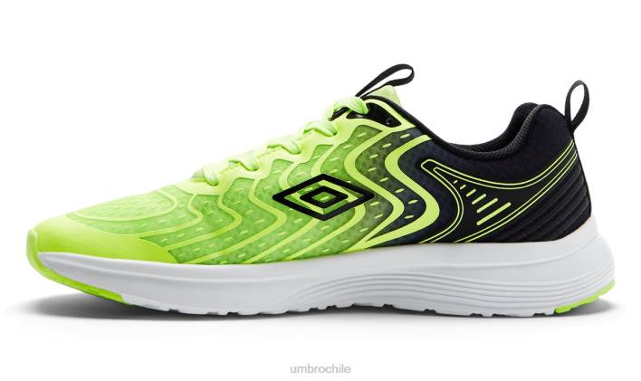hombres Umbro verde neón/negro entrenador índigo calzado FTXL320