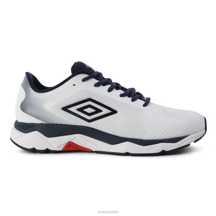 hombres Umbro blanco/bermellón/azul marino oscuro impulsa ii calzado FTXL329