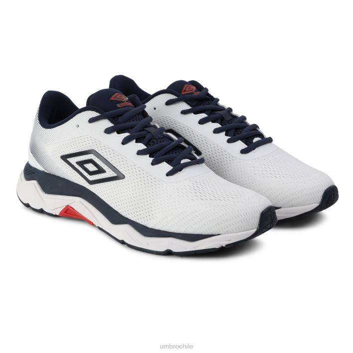 hombres Umbro blanco/bermellón/azul marino oscuro impulsa ii calzado FTXL329