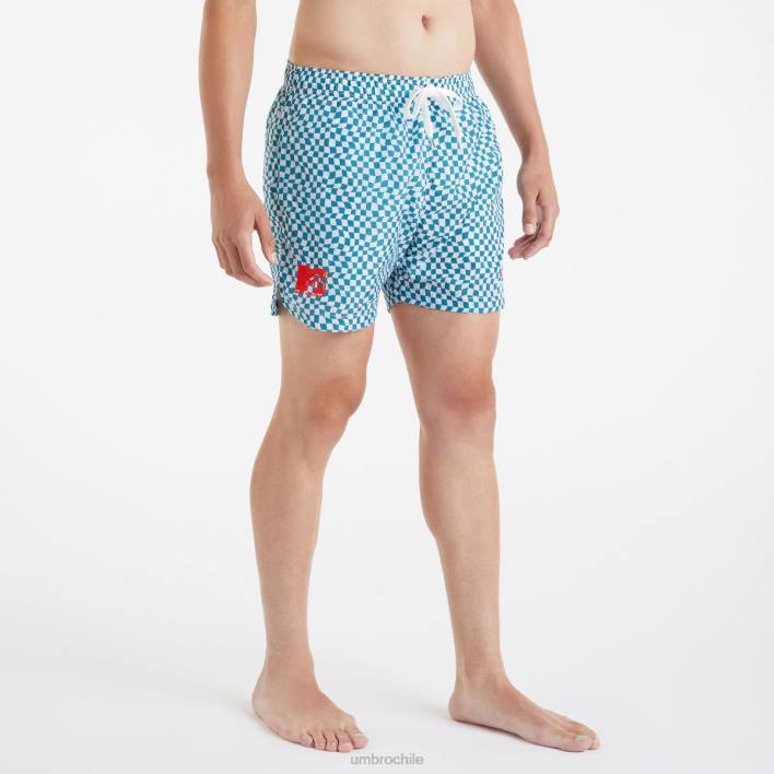 hombres Umbro abeto sombreado/blanco brillante mtv nadar corto ropa FTXL203