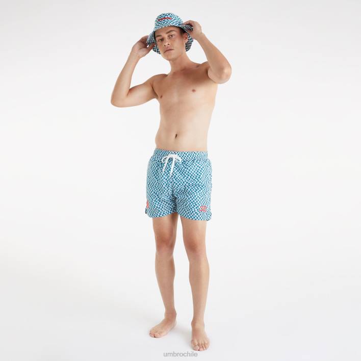 hombres Umbro abeto sombreado/blanco brillante mtv nadar corto ropa FTXL203