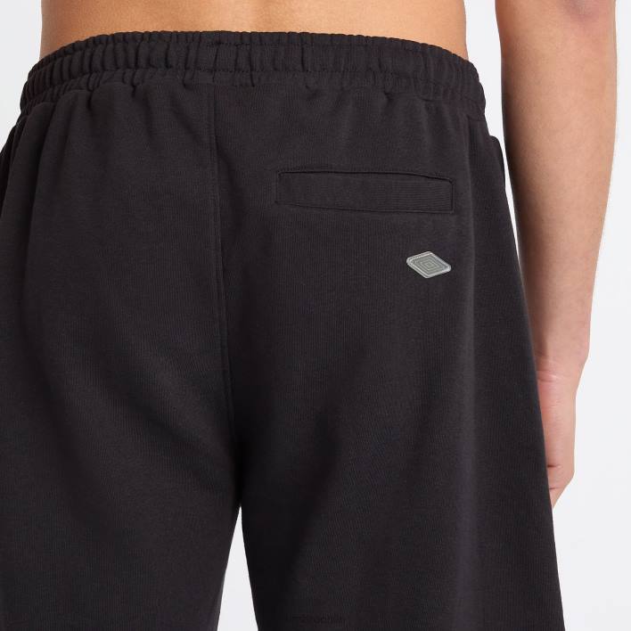 hombres Umbro negro estilo deportivo largo jogging corto ropa FTXL216