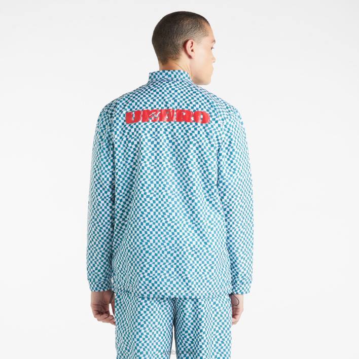 hombres Umbro abeto sombreado/blanco brillante chaqueta de entrenador mtv ropa FTXL229