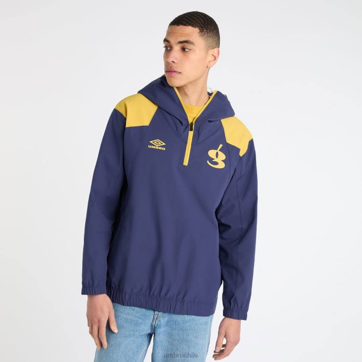 hombres Umbro azul patriota/mostaza picante bata náutica gio goi ropa FTXL237
