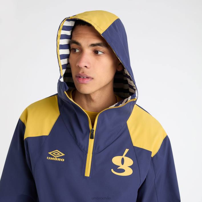 hombres Umbro azul patriota/mostaza picante bata náutica gio goi ropa FTXL237