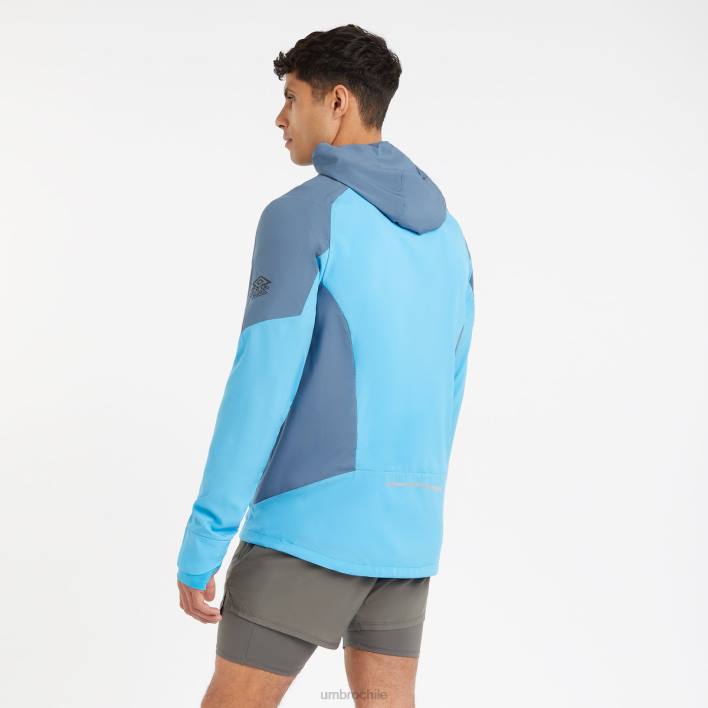 hombres Umbro malibu azul/mar de bering chaqueta ligera de entrenamiento profesional elite ropa FTXL230