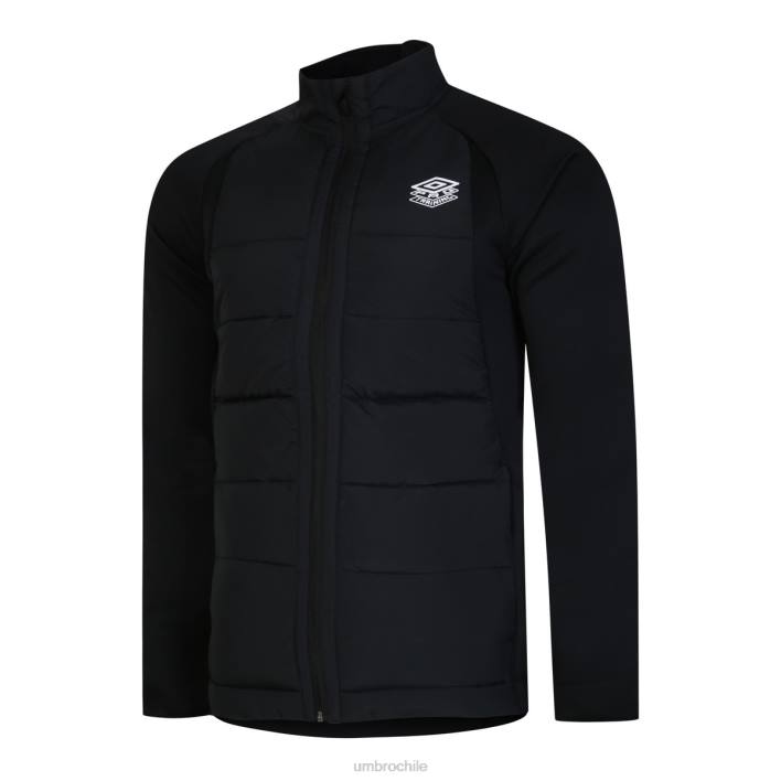 hombres Umbro negro chaqueta térmica de entrenamiento profesional ropa FTXL239
