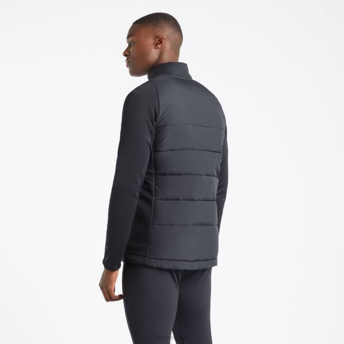 hombres Umbro negro chaqueta térmica de entrenamiento profesional ropa FTXL239