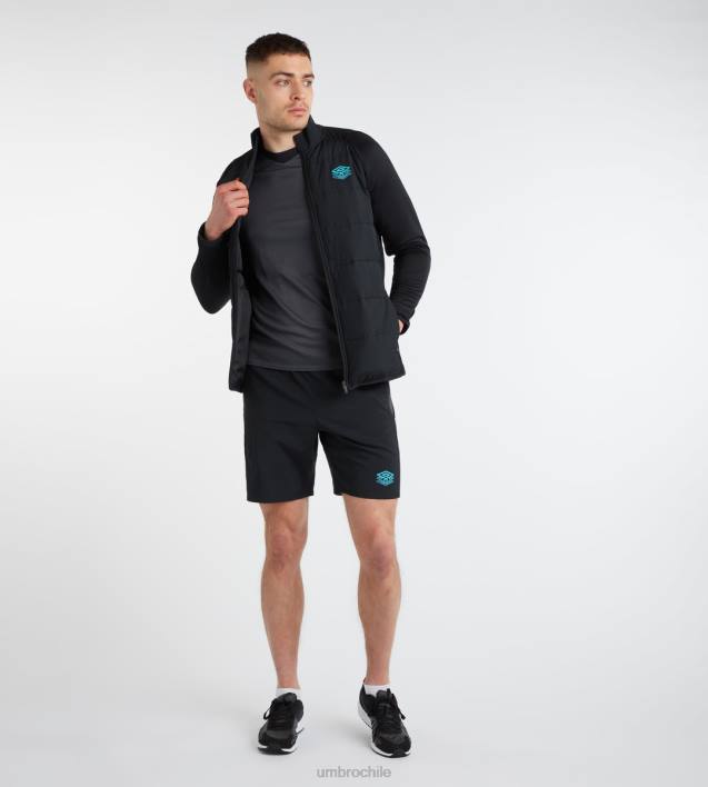 hombres Umbro negro chaqueta térmica ptf ropa FTXL241