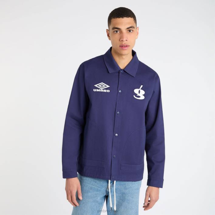 hombres Umbro patriota azul chaqueta de entrenador gio goi ropa FTXL245