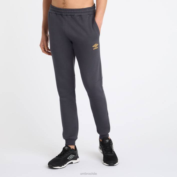 hombres Umbro azul colegial/naranja intenso joggers ajustados centrales ropa FTXL177