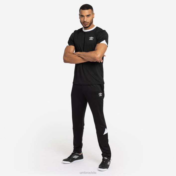 hombres Umbro blanco negro pantalón cónico de entrenamiento total ropa FTXL156