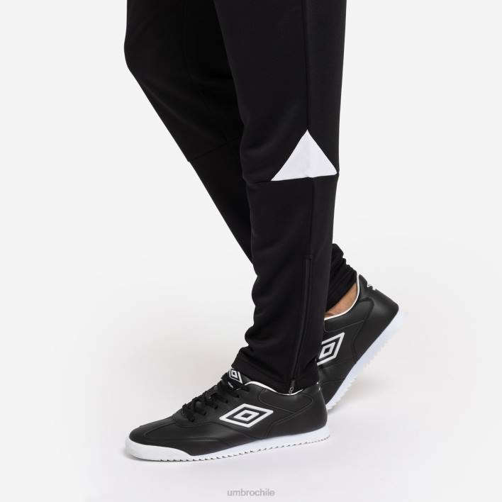 hombres Umbro blanco negro pantalón cónico de entrenamiento total ropa FTXL156