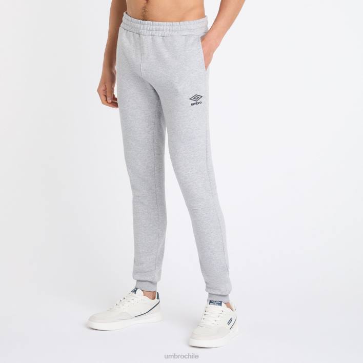 hombres Umbro gris jaspeado/azul universitario joggers ajustados centrales ropa FTXL175
