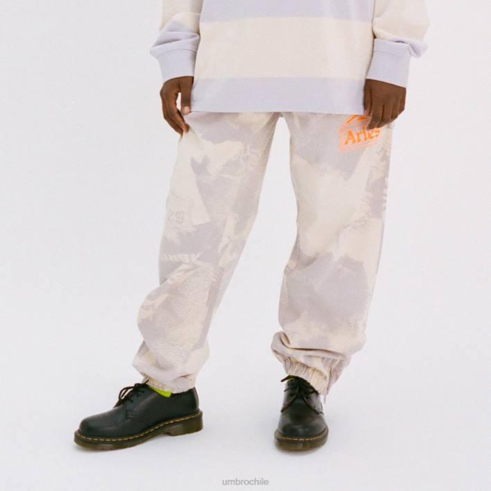 hombres Umbro lila/crema/negro pantalones de dril de algodón aries pro 64 ropa FTXL192