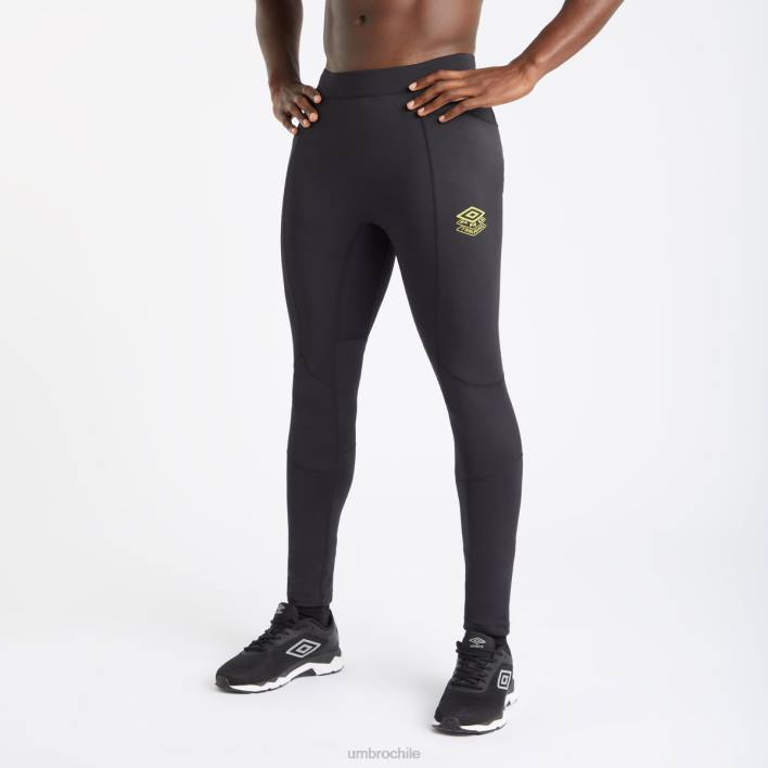 hombres Umbro negro mallas de entrenamiento pro elite para correr ropa FTXL172