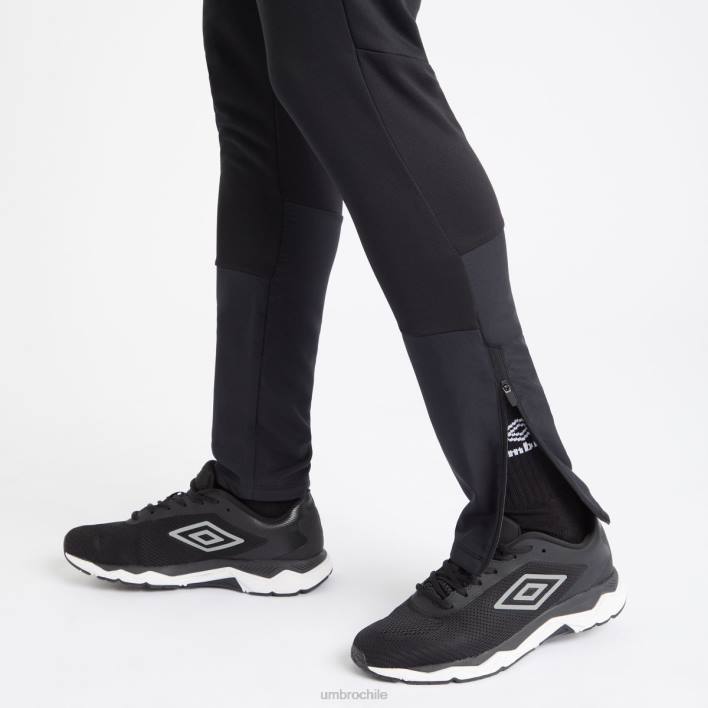 hombres Umbro negro pantalón de entrenamiento profesional de poliéster ropa FTXL166