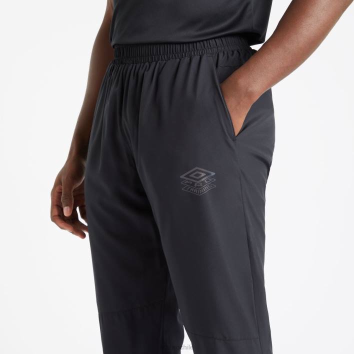 hombres Umbro negro pantalón tejido de entrenamiento profesional ropa FTXL163