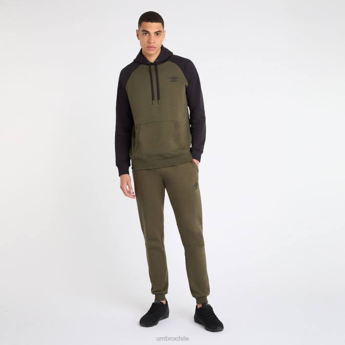 hombres Umbro noche del bosque/negro joggers ajustados centrales ropa FTXL178