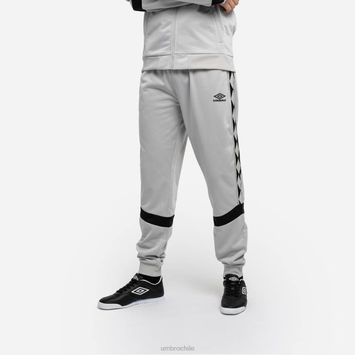 hombres Umbro roca lunar/negro pantalones de tricot con cinta de diamantes ropa FTXL179