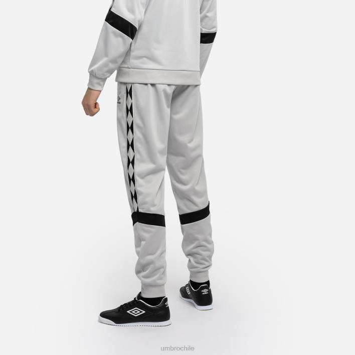 hombres Umbro roca lunar/negro pantalones de tricot con cinta de diamantes ropa FTXL179