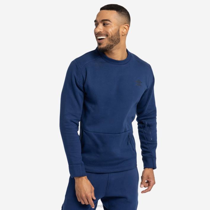 hombres Umbro dos azul marino sudadera pro polar elite ropa FTXL152