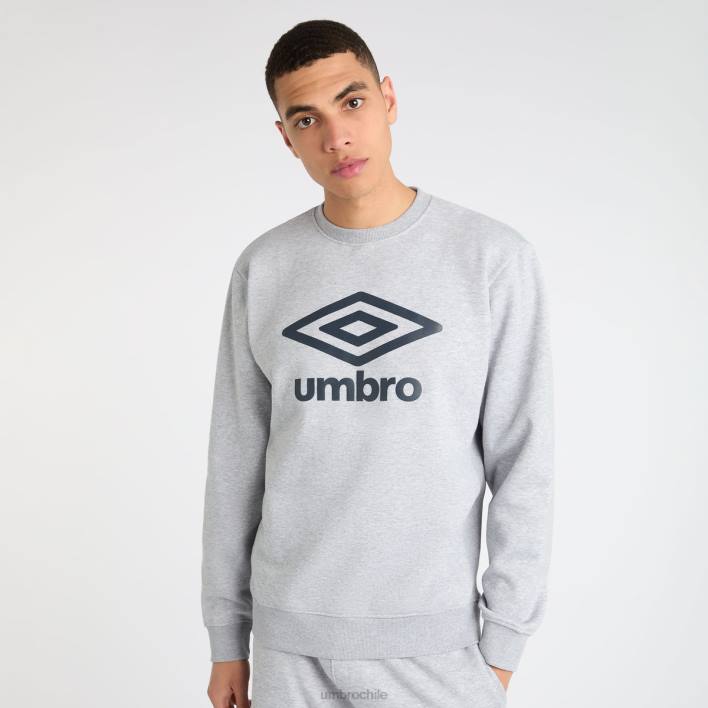 hombres Umbro gris jaspeado/azul universitario sudor central ropa FTXL115