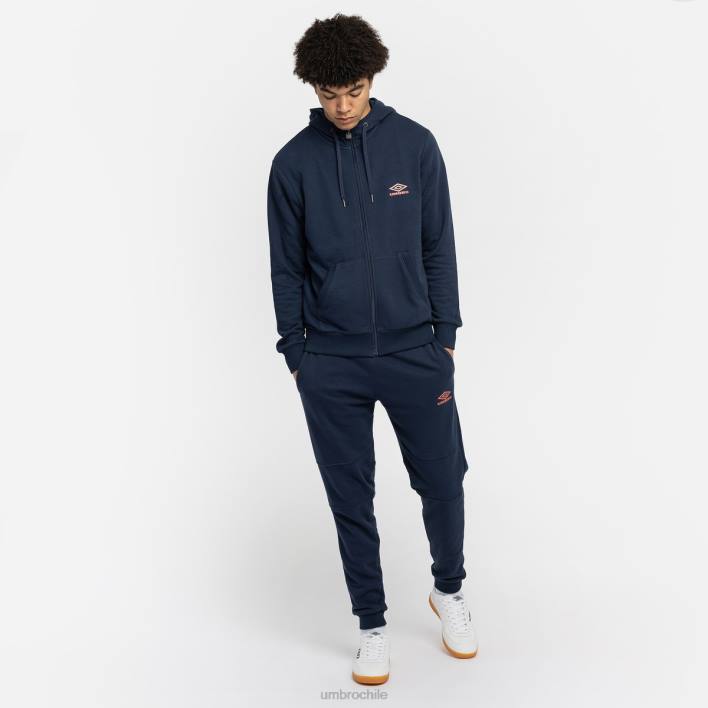 hombres Umbro humor índigo/salsa picante capucha de diamante zt ropa FTXL144