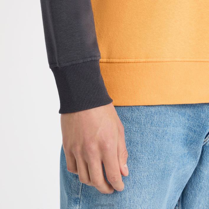 hombres Umbro naranja intenso/azul universitario sudadera raglán central ropa FTXL113