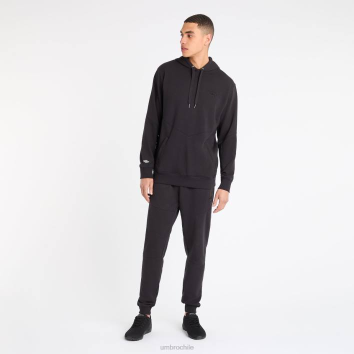 hombres Umbro negro capucha estilo deportivo ropa FTXL108